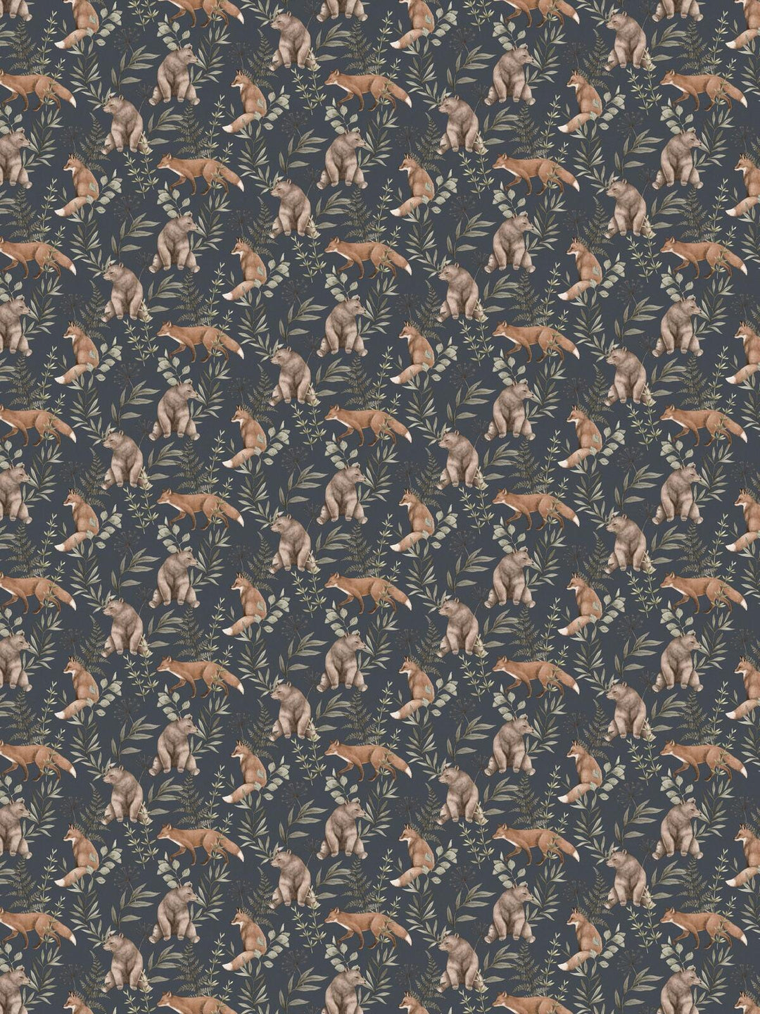 Borastapeter Wallpaper - Wild Forest Blue