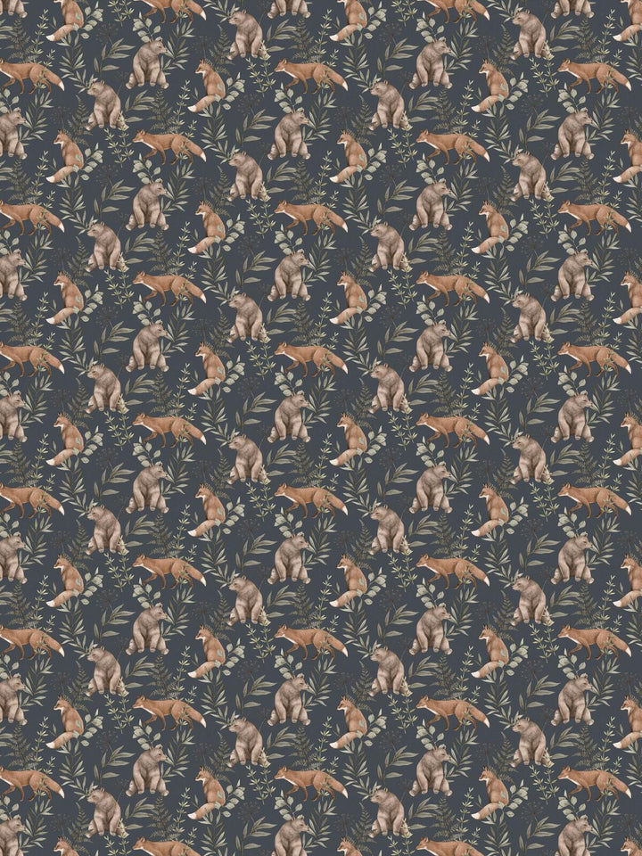 Borastapeter Wallpaper - Wild Forest Blue