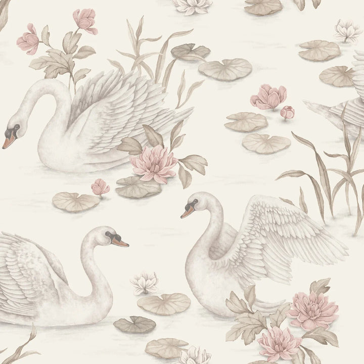 Borastapeter Wallpaper - Lily Swan Multi Colour