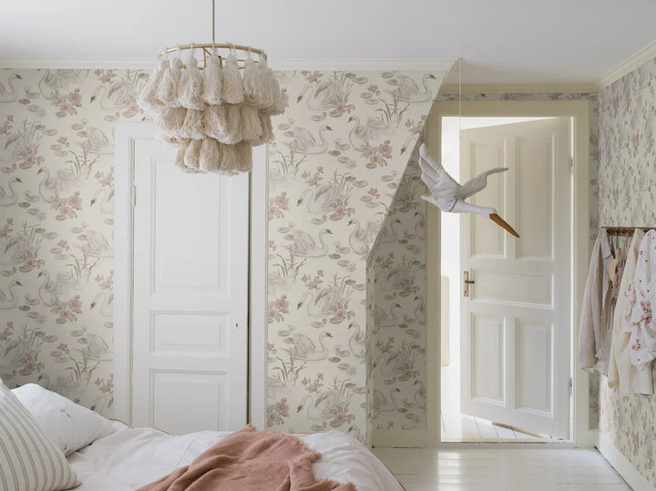 Borastapeter Wallpaper - Lily Swan Multi Colour