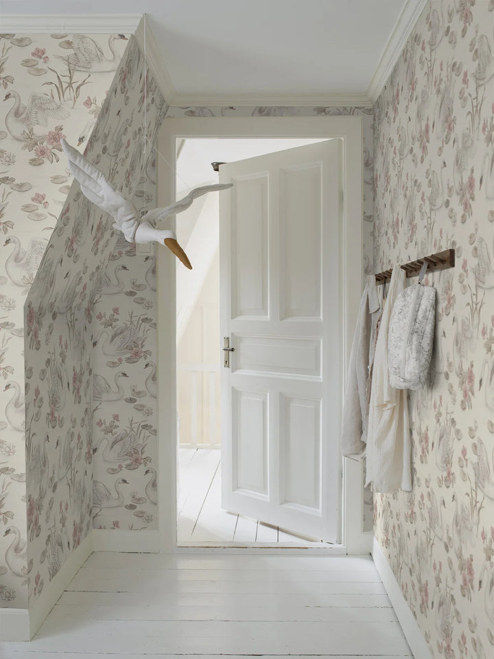 Borastapeter Wallpaper - Lily Swan Multi Colour