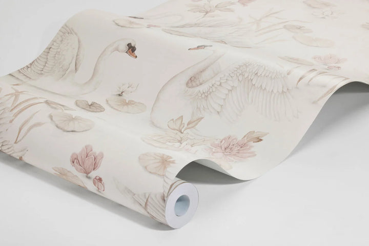 Borastapeter Wallpaper - Lily Swan Multi Colour