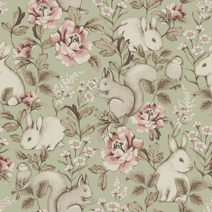 Borastapeter Wallpaper - Magic Forest Green