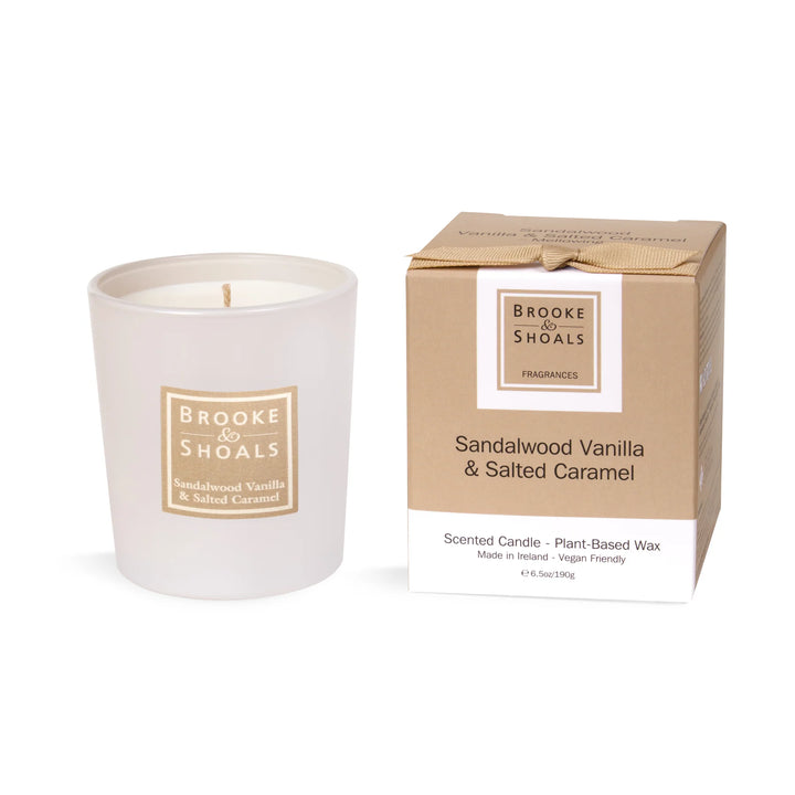 Brooke & Shoals Scented Candle - Sandalwood, Vanilla & Salted Caramel