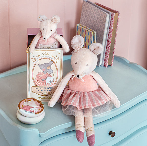 Moulin Roty Pink Mouse – La Petite Ecole de Dance