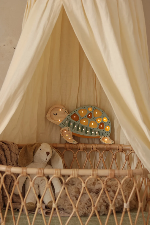Little Lights Turtle Lamp - Sage