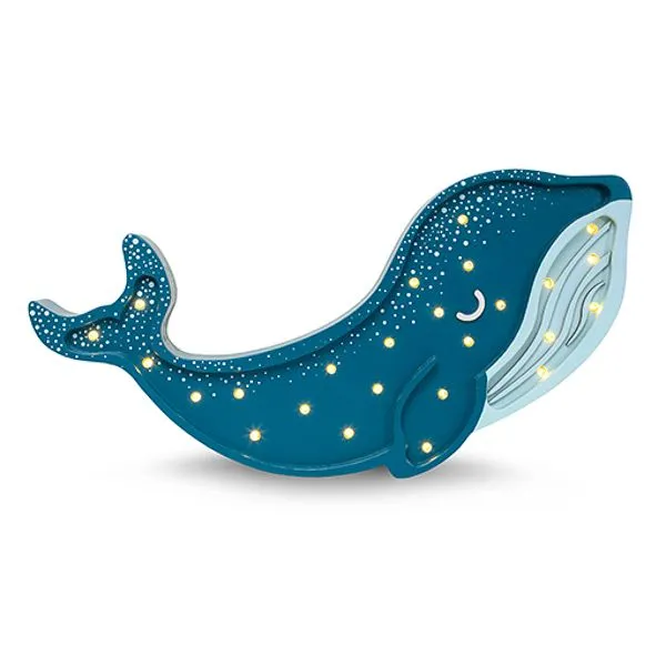 Little Lights Whale Lamp - Teal