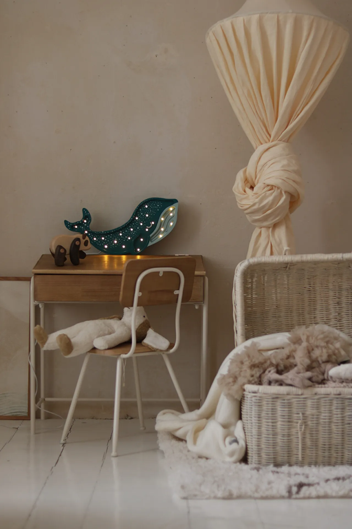 Little Lights Whale Lamp - Teal