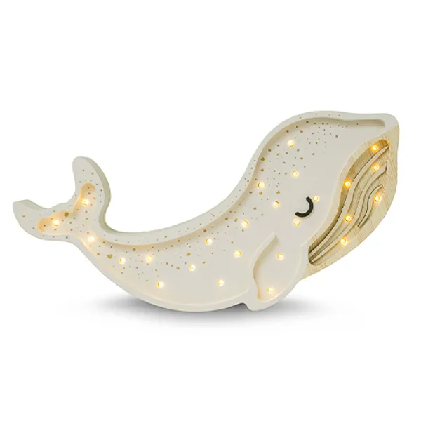 Little Lights Whale Lamp - White