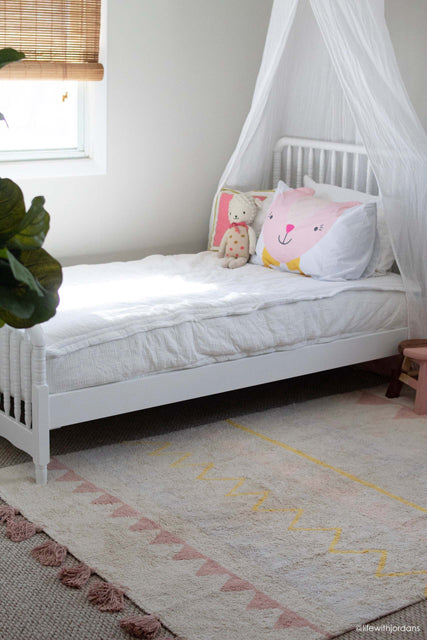 Lorena Canals Machine Washable Rug - Azteca Natural/Pink