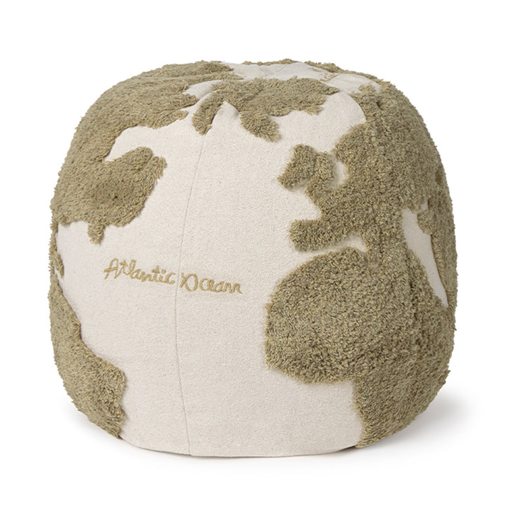 Lorena Canals Rugcyled Pouffe - World Map