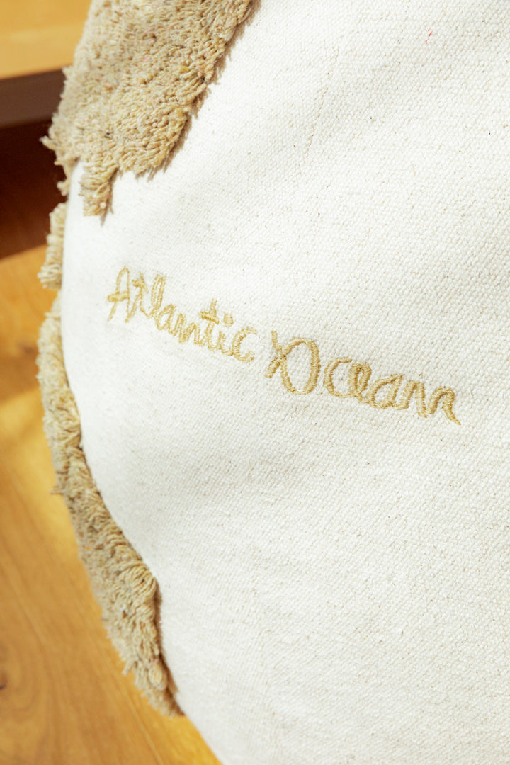 Lorena Canals Rugcyled Pouffe - World Map