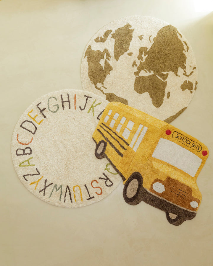 Maschinenwaschbarer Teppich Lorena Canals - ABC Natur/Schwarz