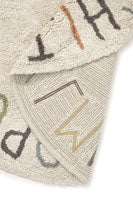 Maschinenwaschbarer Teppich Lorena Canals - ABC Natur/Schwarz