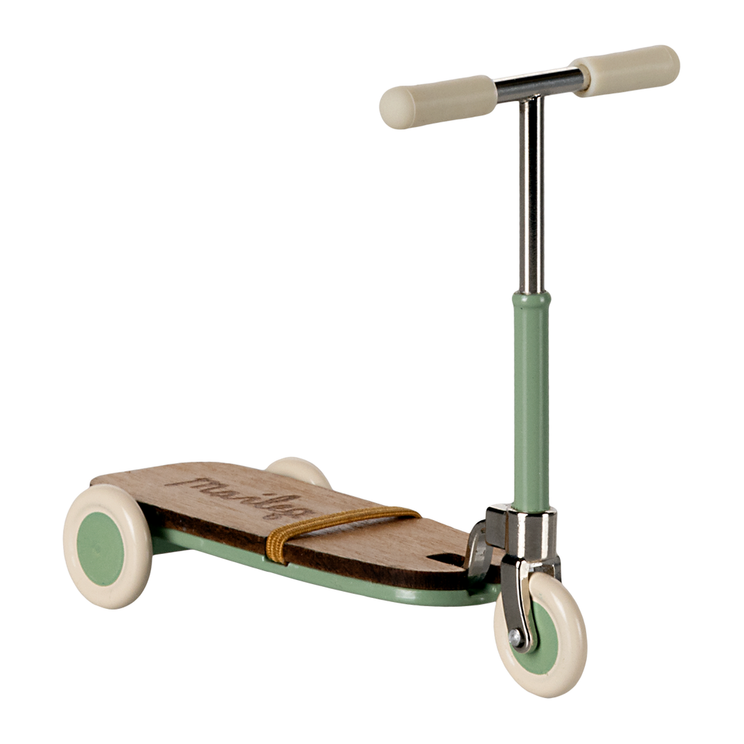 Maileg Mouse Kick Board Scooter - Mint