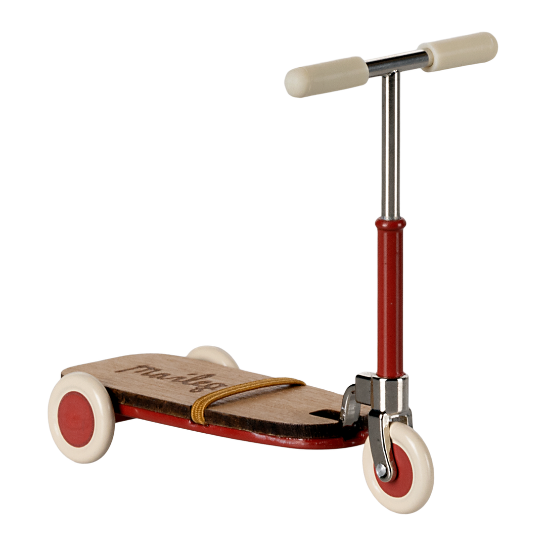 Maileg Mouse Kick Board Scooter - Red
