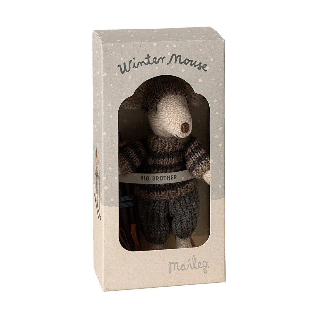 Maileg Wintermaus mit Ski-Set - Großer Bruder