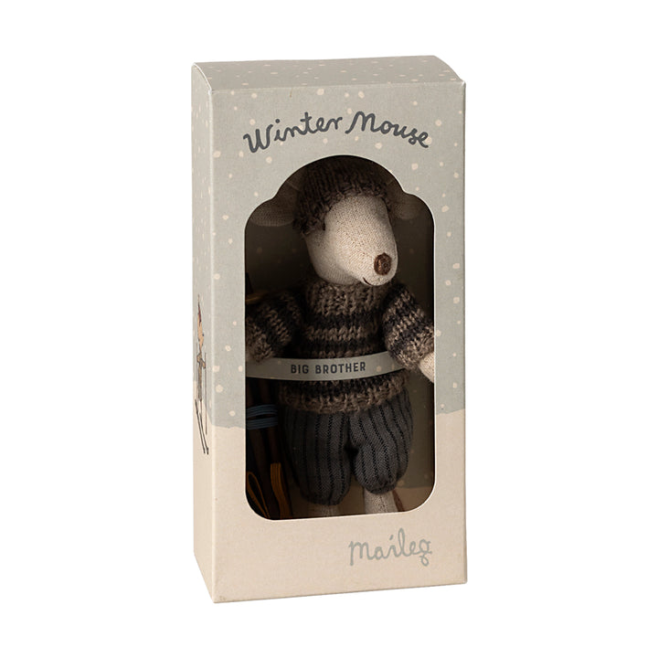 Maileg Wintermaus mit Ski-Set - Großer Bruder