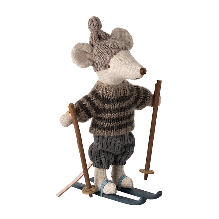 Maileg Wintermaus mit Ski-Set - Großer Bruder