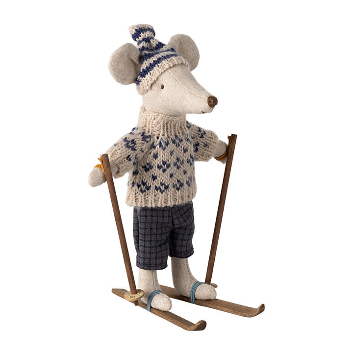 Maileg Wintermaus mit Ski-Set - Papa