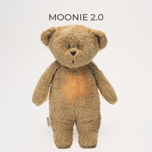 NEW Moonie 2.0 Organic Humming Bear Sleep Aid - Cappuccino