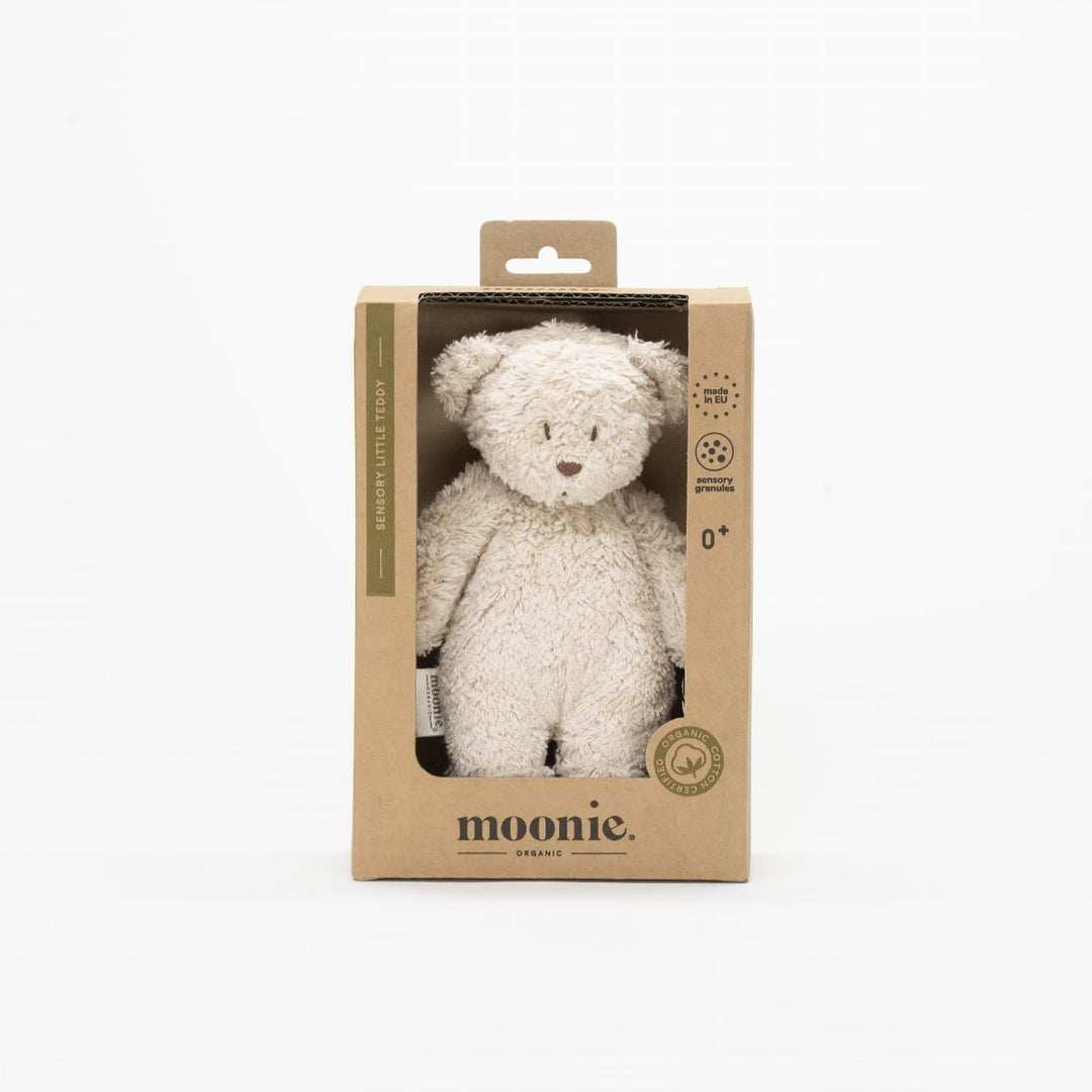 NEW Moonie Organic Sensory Little Teddy Bear - Sand