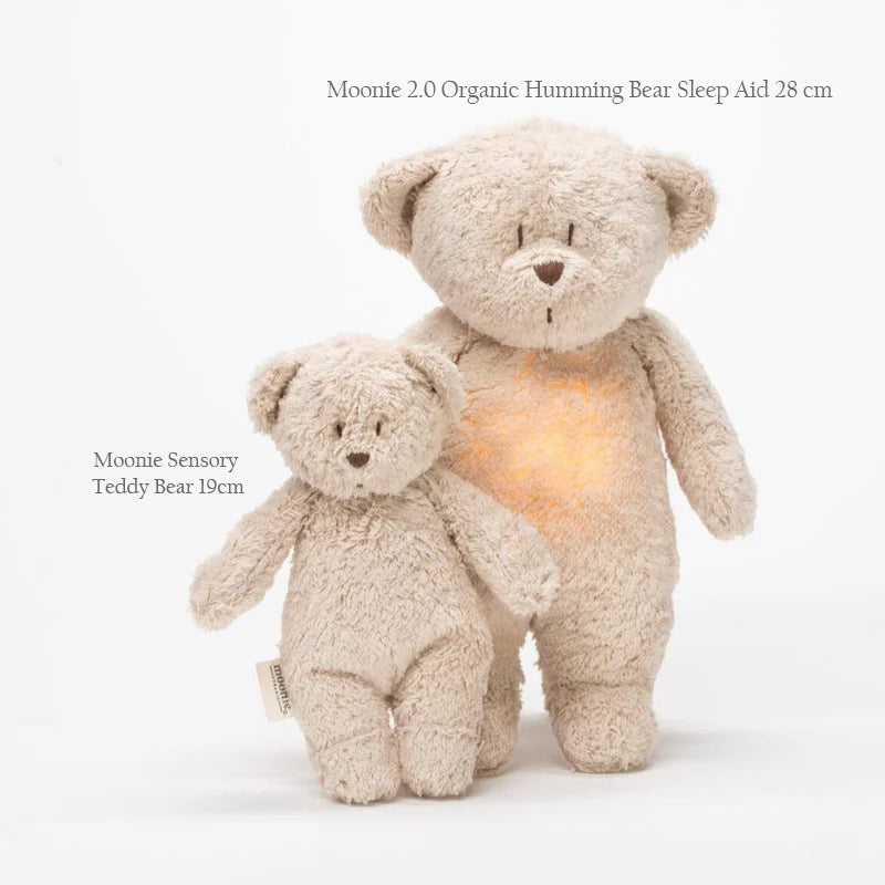 NEW Moonie Organic Sensory Little Teddy Bear - Sand