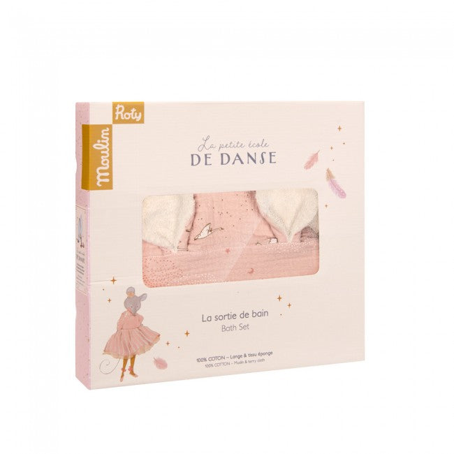 Moulin Roty La Petite Ecole De Dance Babyhandtuch-Set