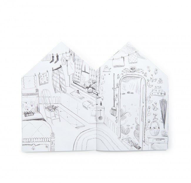 Moulin Roty Les Minouchkas Malbuch + 150 Aufkleber