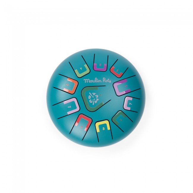 Colorful musical instrument on a white background