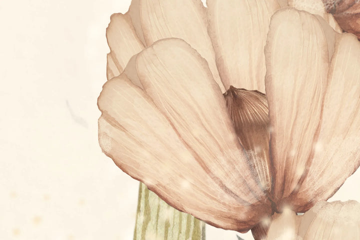 Benutzerdefinierte Wandbild für Kinder - Bloomy Fields Of Marion Off White