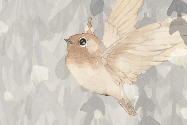 Benutzerdefinierte Wandbild für Kinder - Traum Wald Junge Blau Grau