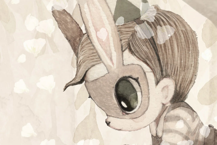 Benutzerdefinierte Wandbild für Kinder - Dream Forest Boy Off White