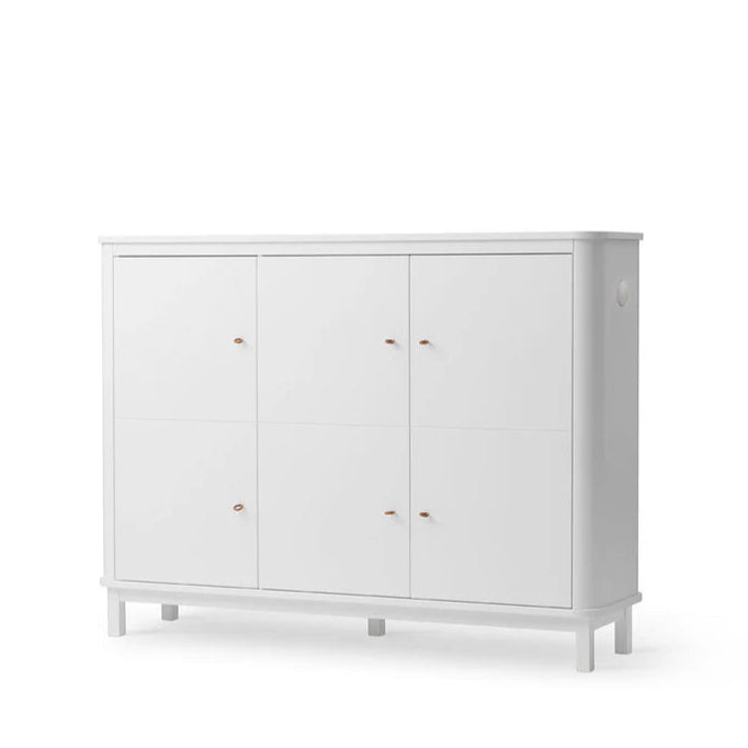 Oliver Furniture Wood Cupboard 3 Door - White
