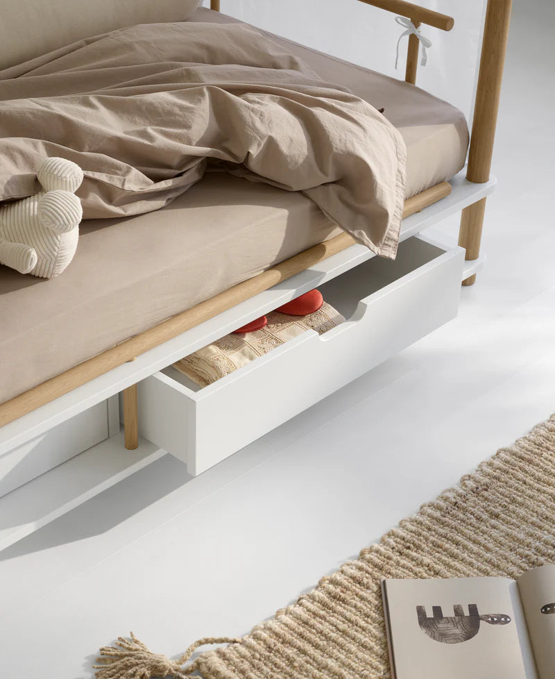 Oliver Furniture Wood Kinder-Einzelbett - Weiß/Eiche