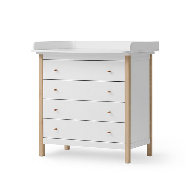 Oliver Furniture Wood Nursery dresser 4 Drawers - Oak | White
