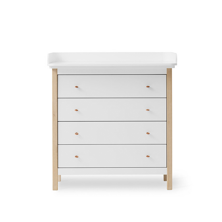 Oliver Furniture Wood Nursery dresser 4 Drawers - Oak | White