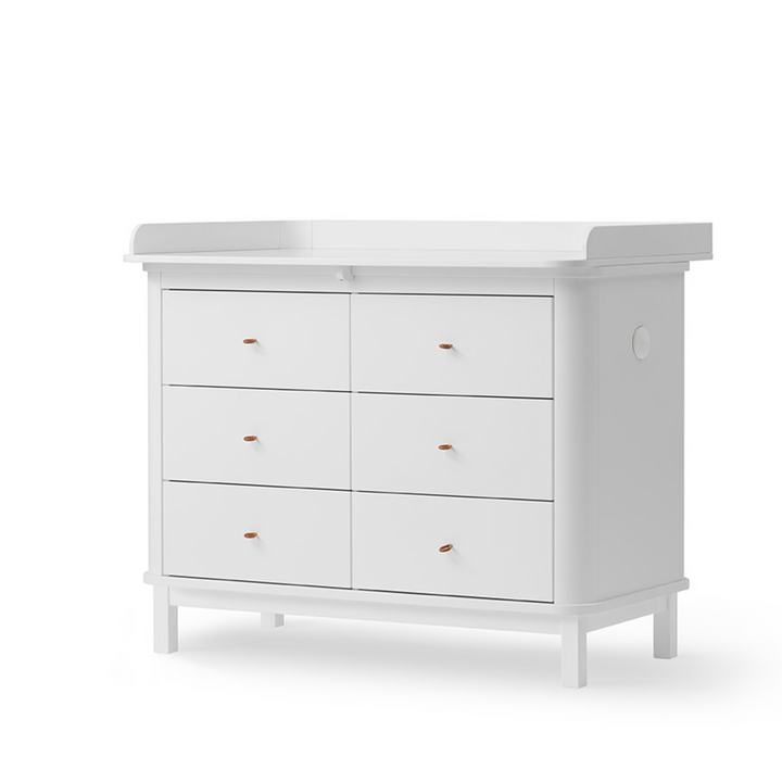 Oliver Furniture Nursery 6 Drawer Dresser (with changer top) - White