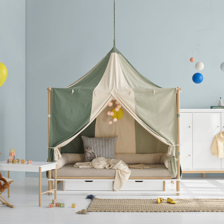 Oliver Furniture Wood Kinder-Einzelbett - Weiß/Eiche