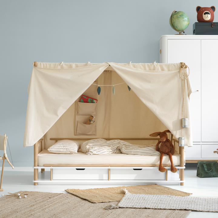 Oliver Furniture Wood Kinder-Einzelbett - Weiß/Eiche