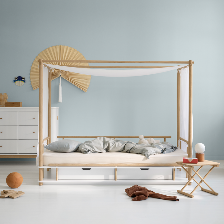 Oliver Furniture Wood Kinder-Einzelbett - Weiß/Eiche