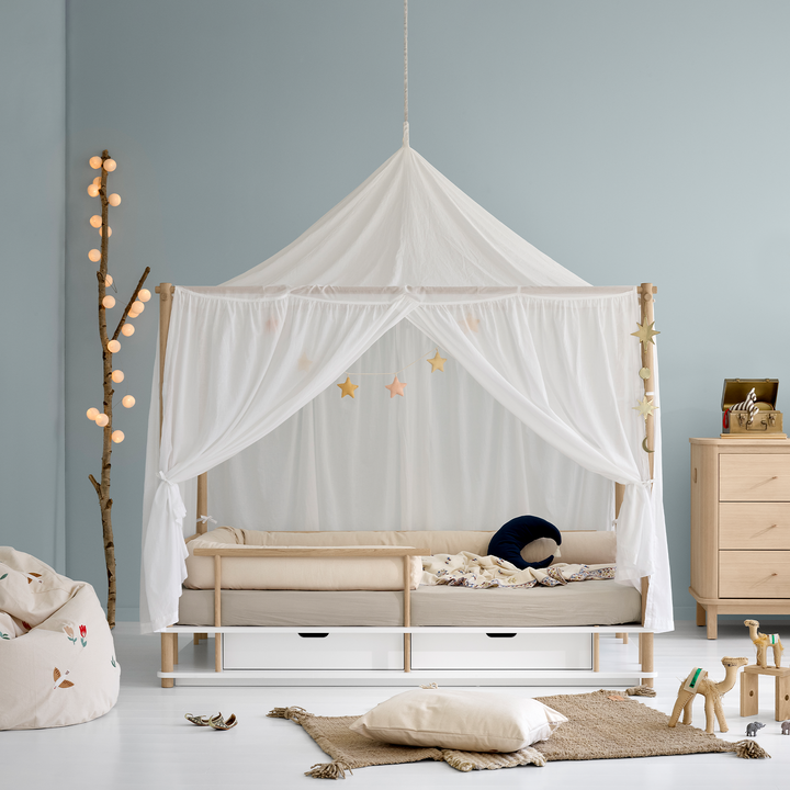 Oliver Furniture Camp Canopy Bed - White/Oak