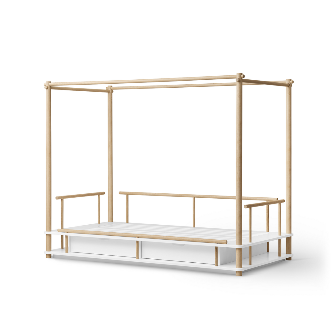 Oliver Furniture Camp Canopy Bed - White/Oak