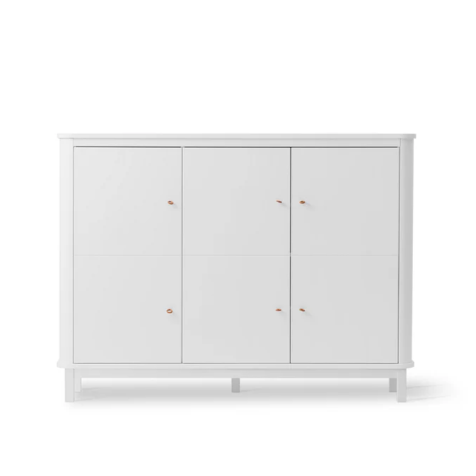 Oliver Furniture Wood Cupboard 3 Door - White
