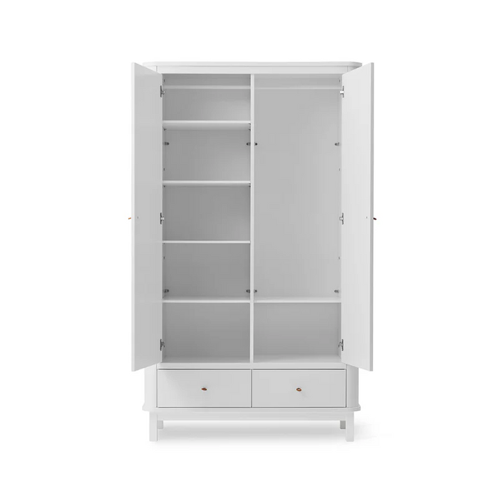 Oliver Furniture Wood Wardrobe 2 Door - White