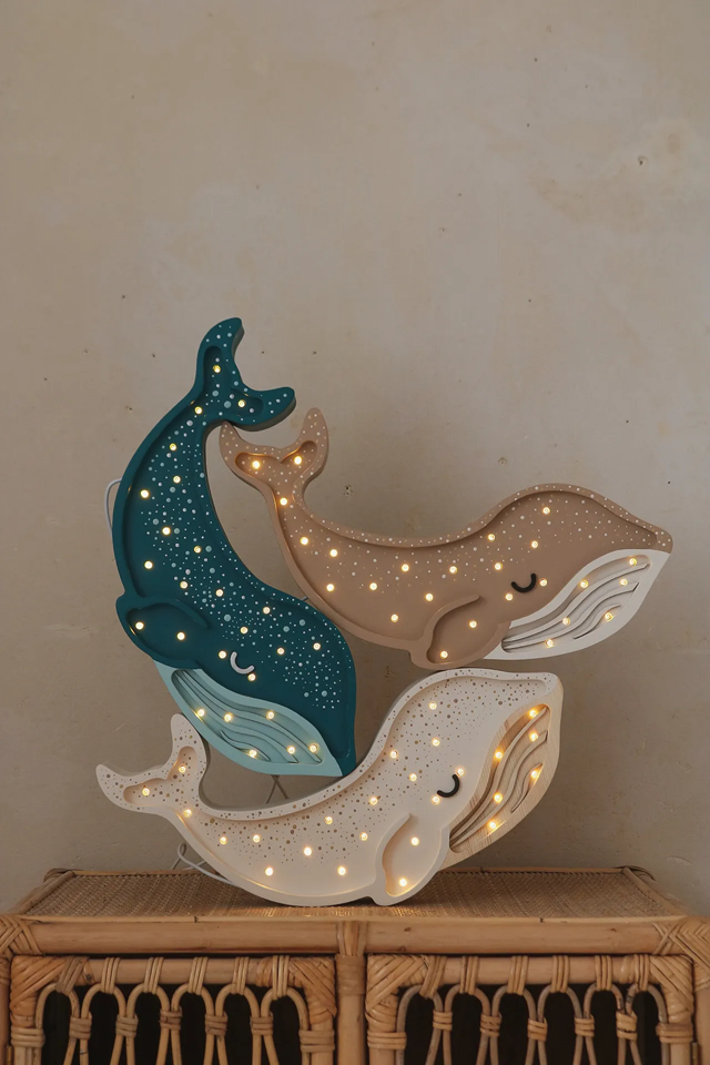 Little Lights Whale Lamp - White