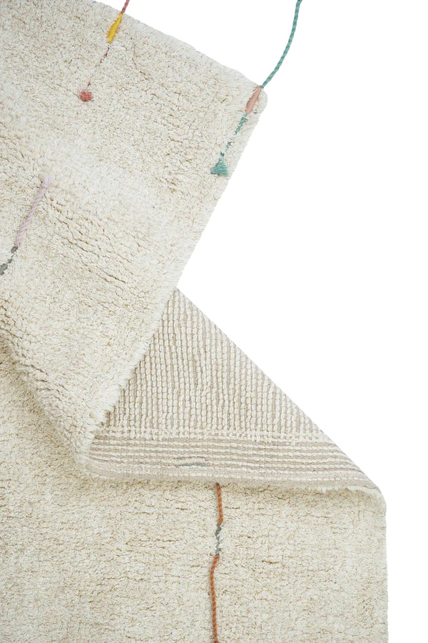 Maschinenwaschbarer Spielteppich „Wildflowers“ von Lorena Canals