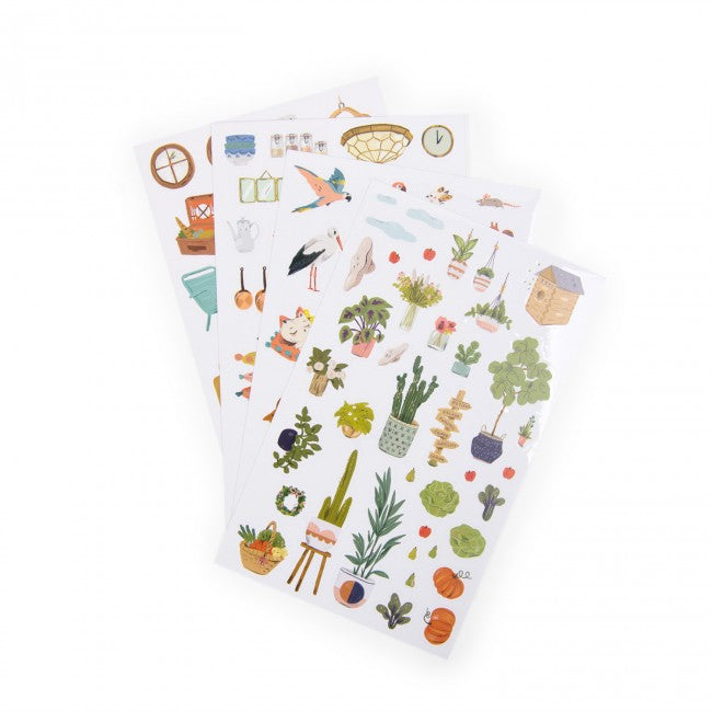 Malbuch „Les Parisiennes House“ von Moulin Roty + 145 Aufkleber