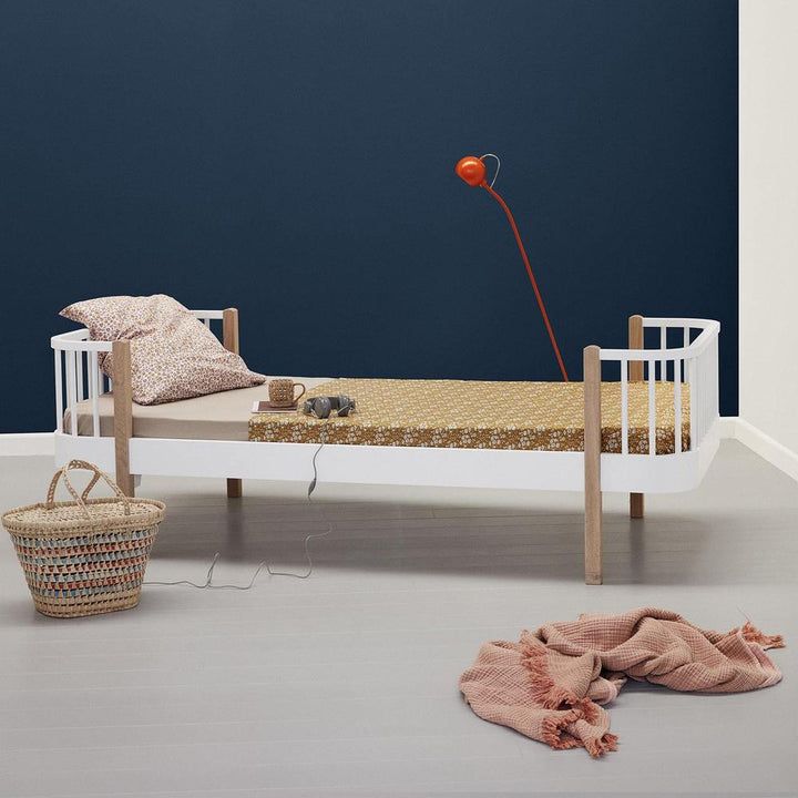 Oliver Furniture Wood Kids Single Bed - White/Oak