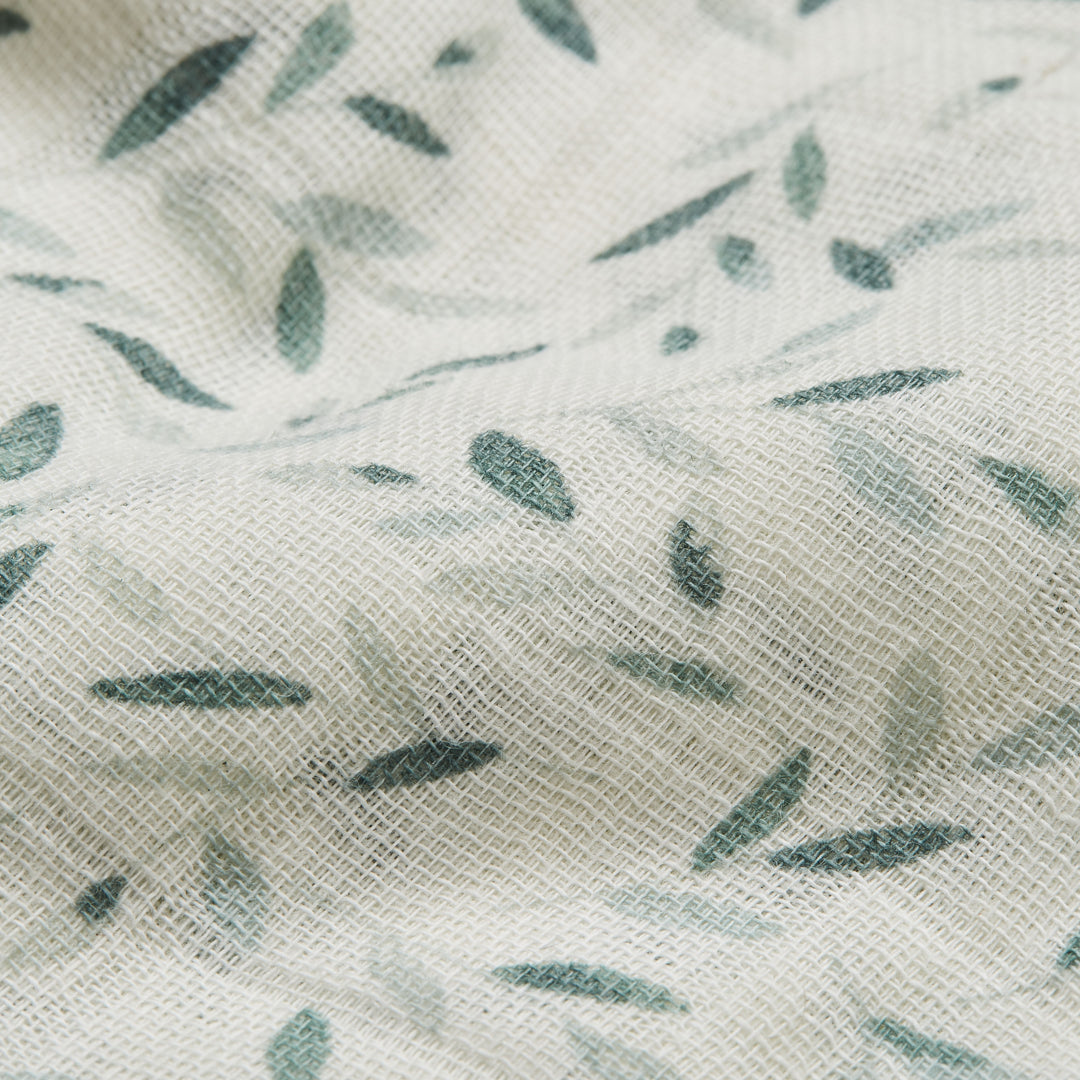 Cam Cam Copenhagen Bio-Wickeltuch, leicht, grüne Blätter